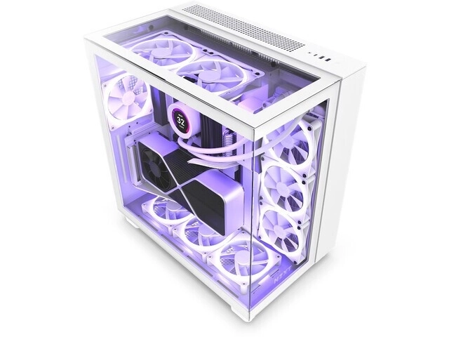 Fehér NZXT H9 Elite ház ablakkal