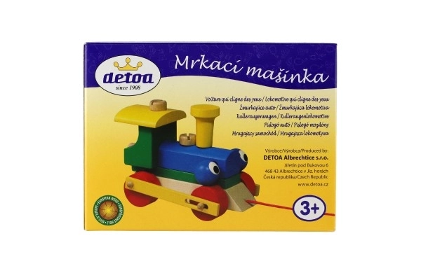 Fa szerelős mozdony játék