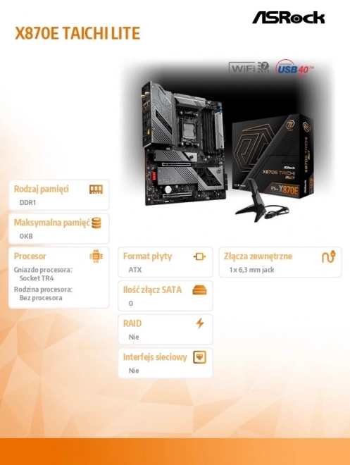 Asrock X870E Taichi Lite alaplap