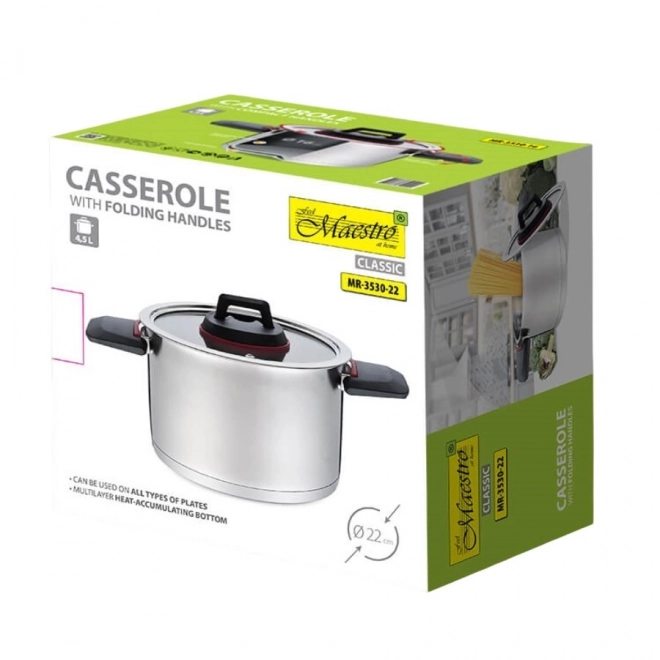 Garnek rozkładható fogantyúval Maestro 22 cm 4,2 l