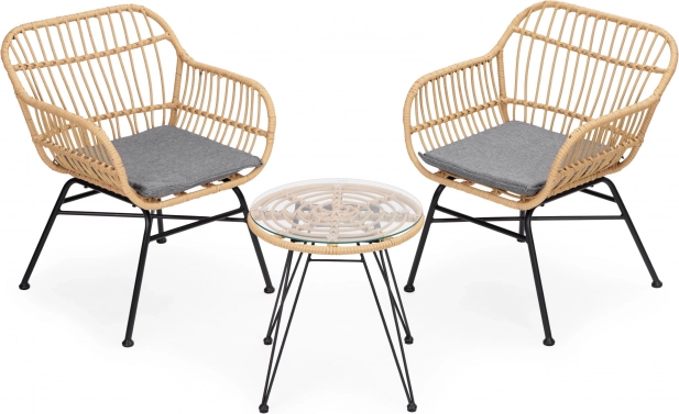 Rattan kerti bútor - székek, asztal és párnák MultiGarden