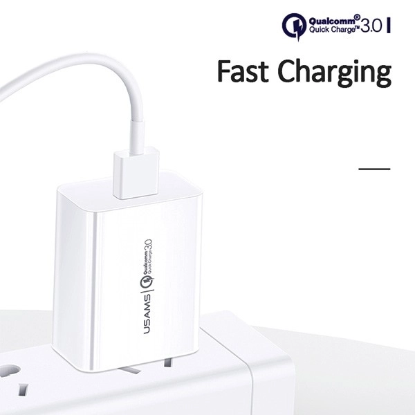 Hálózati töltő 18W QC 3.0 USB-C kábel