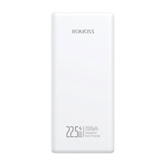 Romoss fehér 20000mAh 22.5W külső akkumulátor