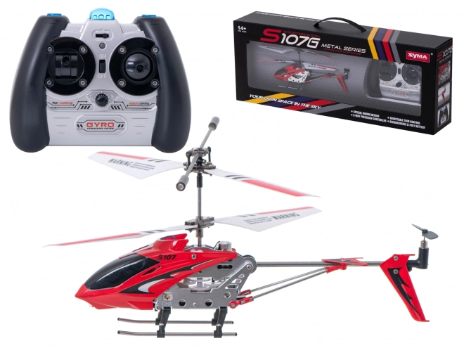 Rc távirányítós helikopter szymma s107g kék – Piros