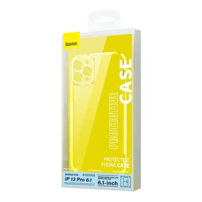 Telefontok Baseus Crystal iPhone 13 Pro-hoz (átlátszó)