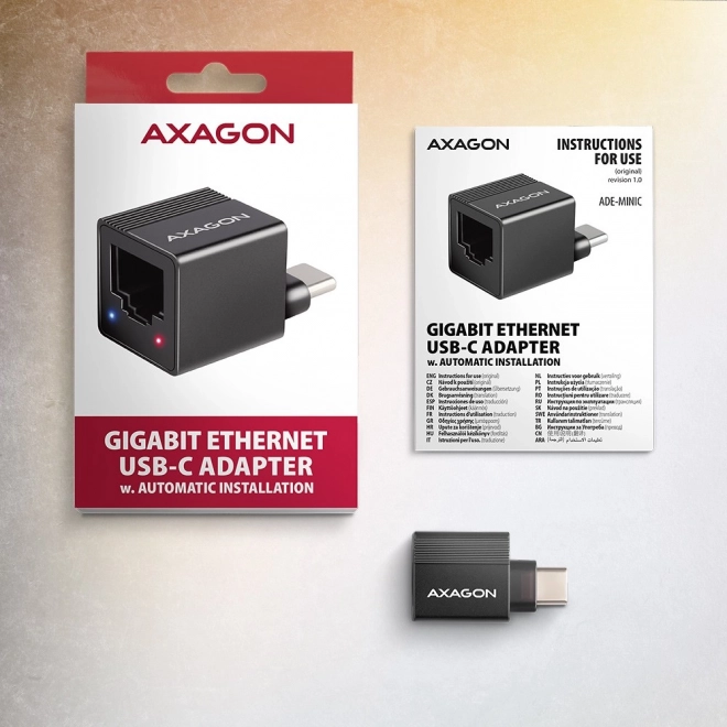 Külső AXAGON USB-C ethernet adapter