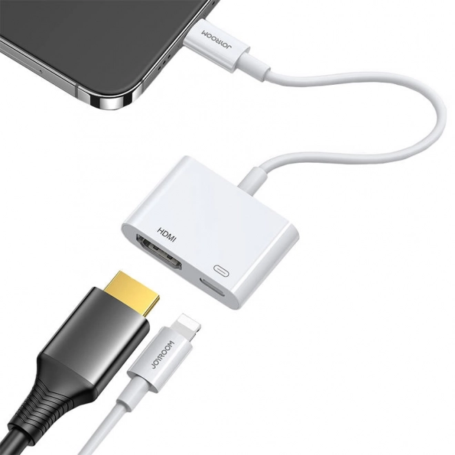 Joyroom lightning - hdmi adapter fehér