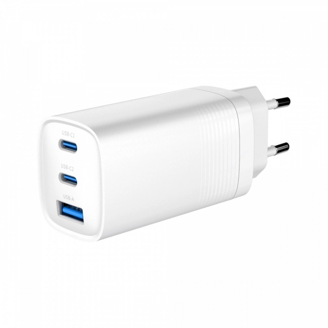 65 W-os Fehér PowerDelivery Gyors Töltő GaN Technológiával