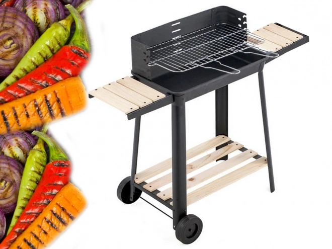 Nagy kerti grill faszénre