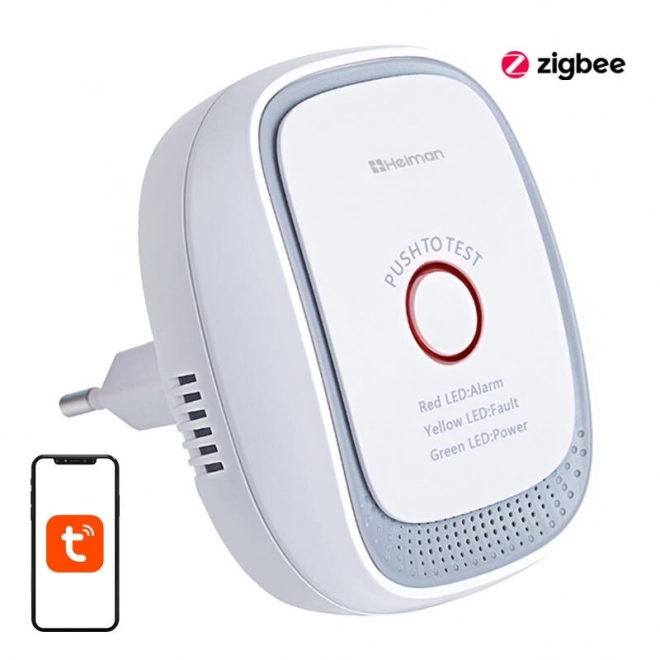 Intelligens földgázszivárgás érzékelő ZigBee Heiman
