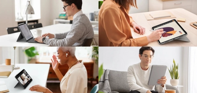 Logitech Combo Touch Billentyűzetes tok iPad Pro 12,9” 5. Generáció - Szürke