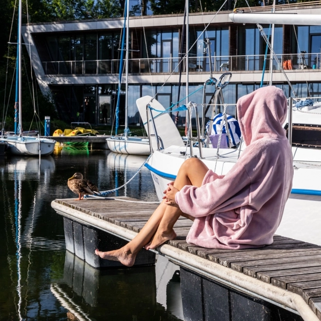 Puha és meleg oversized kapucnis pléd Bluzair