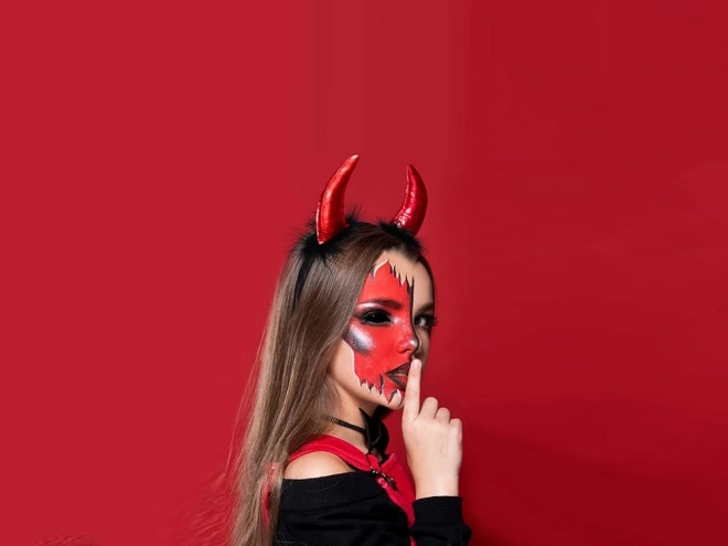 Diabló Sátán Szarv Fejpánt Halloween Karneválra