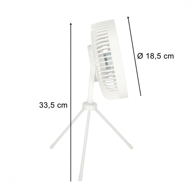Vezeték nélküli asztali ventilátor fehér