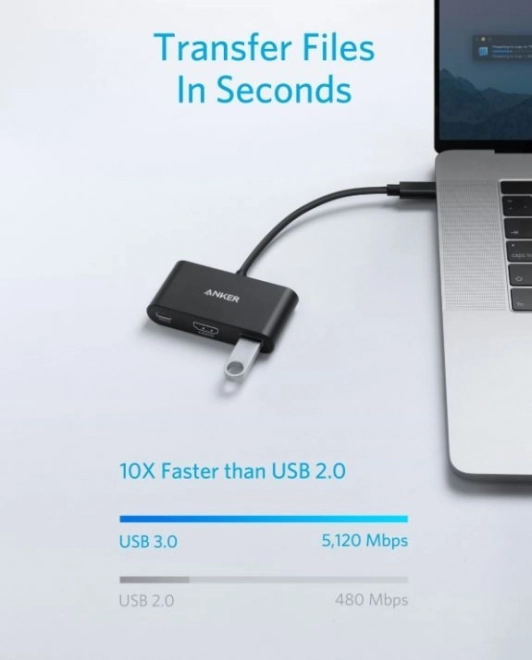 PowerExpand USB-C hub 3 az 1-ben