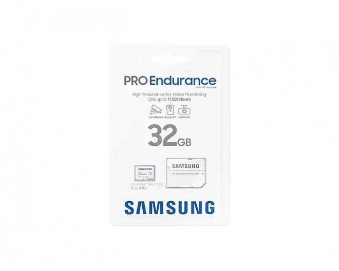 Samsung Pro Endurance microSD memória kártya 32GB + adapter