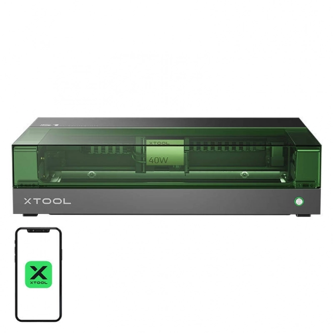 Kétfunkciós gravírozó gép xTool S1 40W Basic fekete