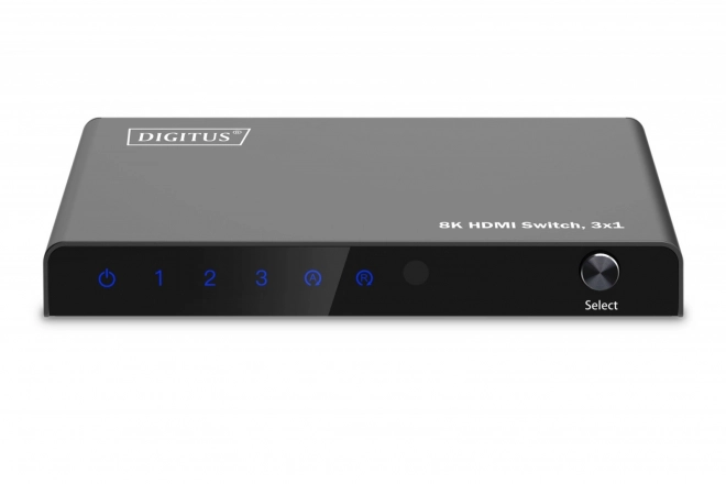Hdmi kapcsoló 8K 3x1, távirányítóval, fekete