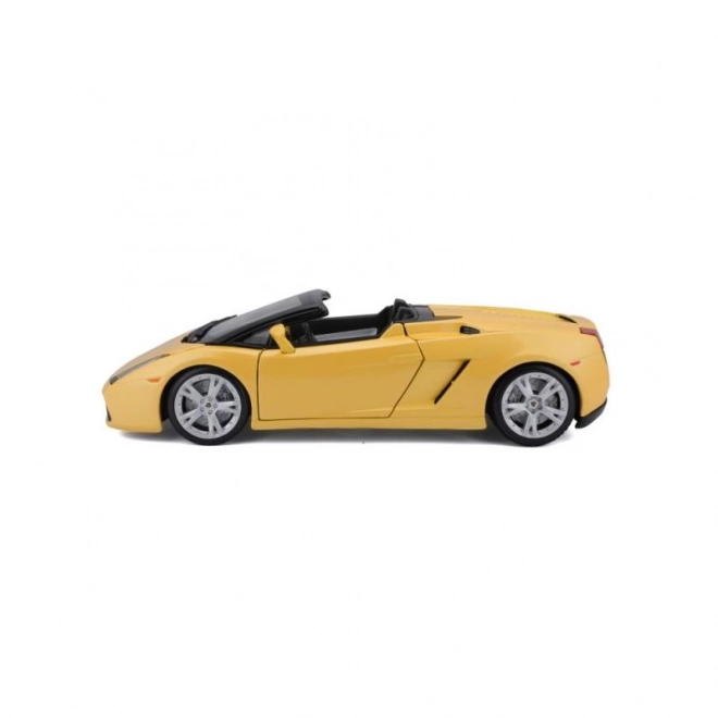 Bburago lamborghini gallardo spyder fémmodell sárga 1:18