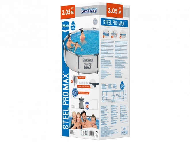 Bestway kör alakú keretes medence 305x76 cm