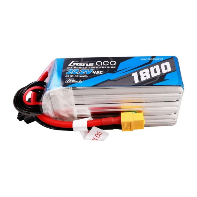 g-tech 1800mah 22,2v 45c 6s1p lipo akkumulátor xt60 csatlakozóval