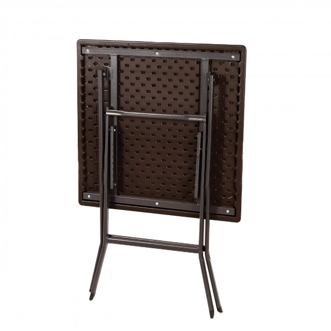 Kerti összecsukható konferenciaasztal rattan erkély 62 cm