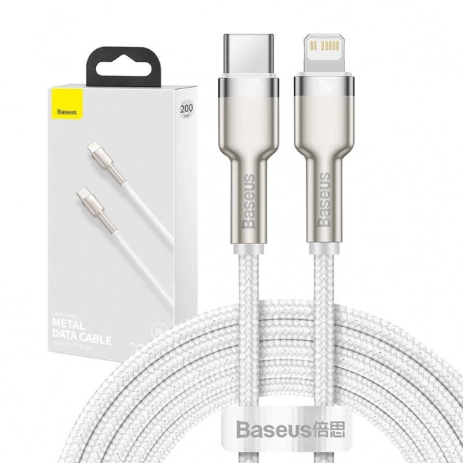 Baseus Cafule USB-C - Lightning kábel PD 20W 2m fehér