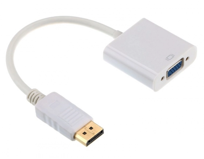 Fehér DisplayPort VGA adapter