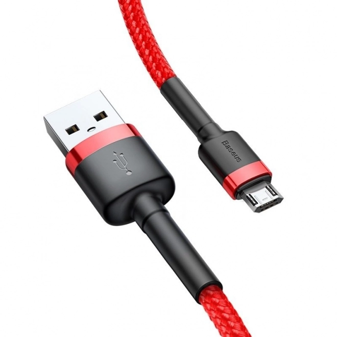 Baseus micro USB töltő- és adatkábel 2,4A 1m piros