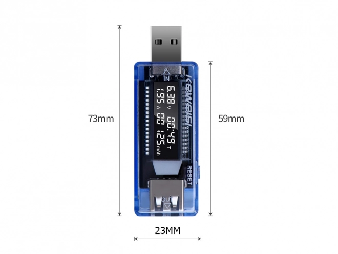 Usb feszültség- és árammérő készülék