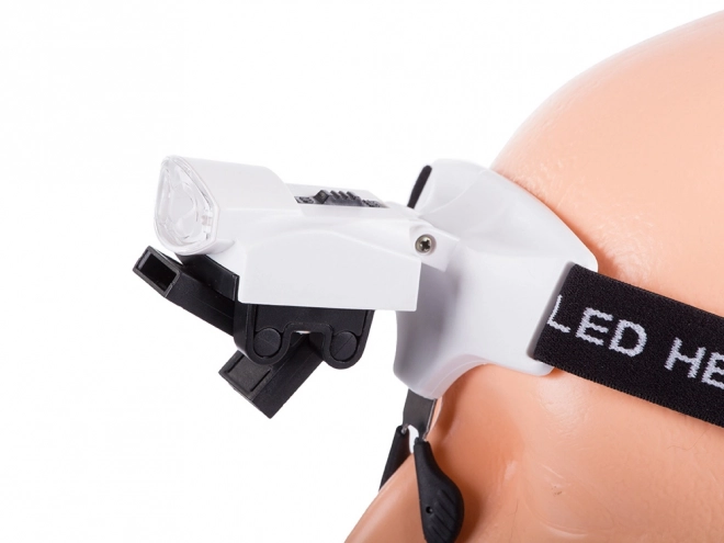 Órás nagyító 6x két LED-del