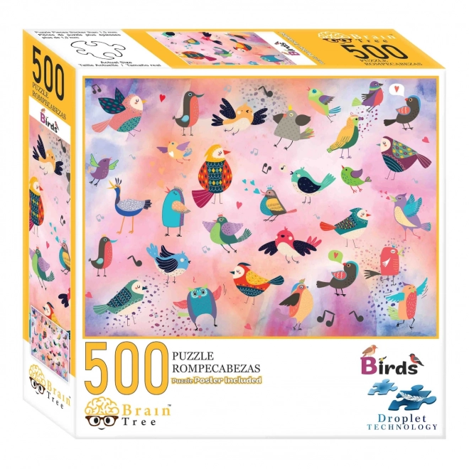 Brain Tree fantasy madarak puzzle 500 darabos