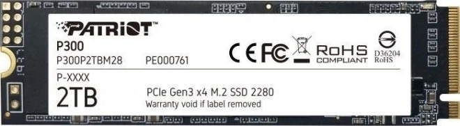 P300 2TB M.2 SSD ssd, PCIe Gen 3 x4