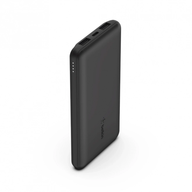 Powerbank 10000mAh 15W USB A és C fekete