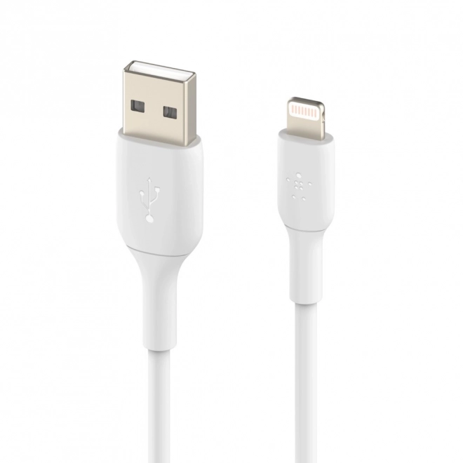 Pvc usb-a - lightning töltőkábel 1m fehér