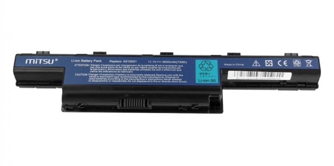 Cserélhető Acer Aspire akkumulátor 6600 mAh