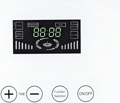 Átlátható LED időzítő és érintésvezérlés