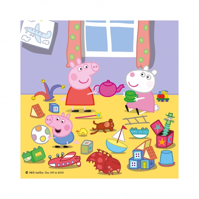 Puzzle Peppa Malac: Nyaralási kalandok 3x55 darab