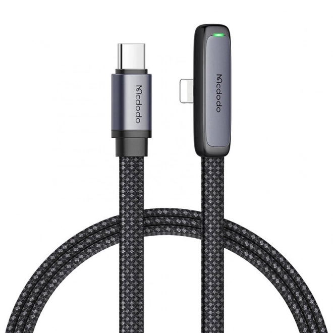 Usb-c villám szögkábel - Mcdodo 1.8m fekete