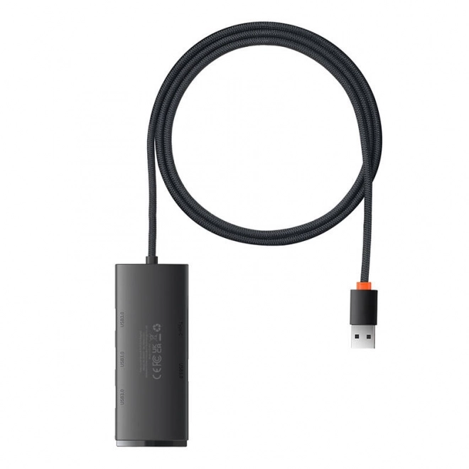 Baseus Lite sorozatú 4 az 1-ben USB hub (fekete)