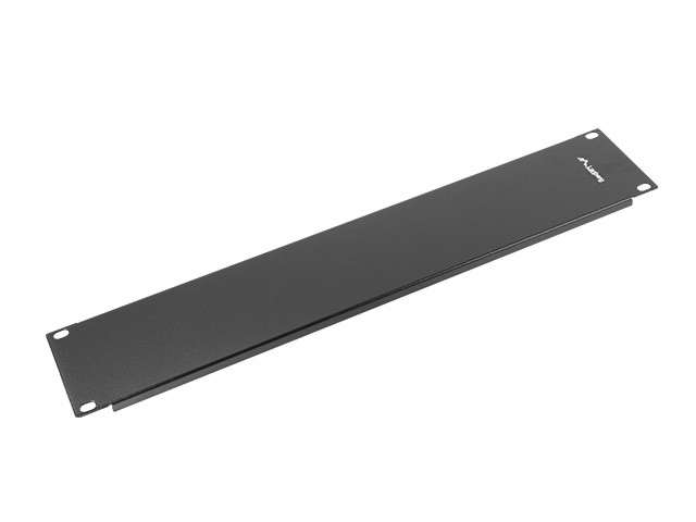 Lezáró panel rack szekrényhez 19'' 2U fekete