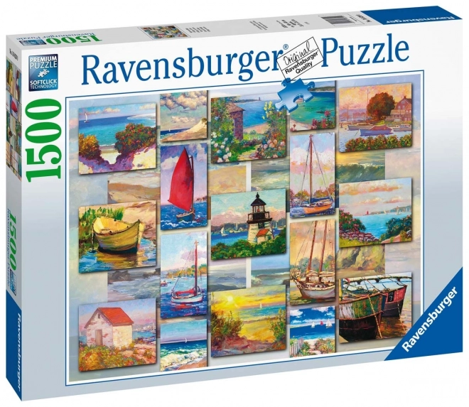 Ravensburger – Tengerparti kollázs 1500 darabos puzzle