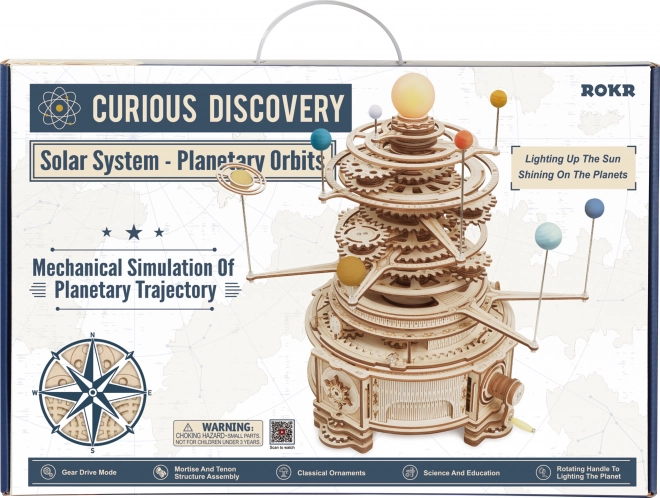 Rokr 3D fa puzzle Naprendszer - Orrery