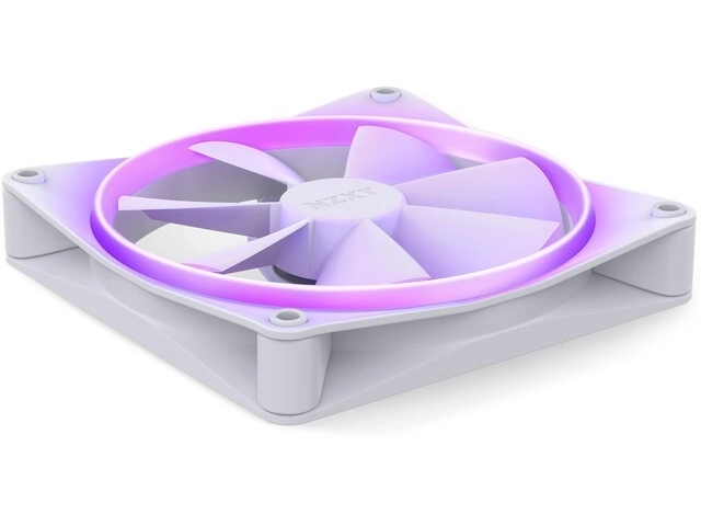 Rgb világítással ellátott fehér ventilátor