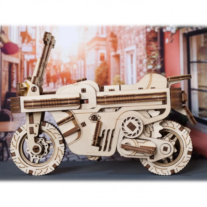 Ugears 3D fa mechanikus puzzle összecsukható robogó