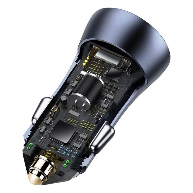 Baseus Golden Contactor Pro autós töltő USB és USB-C porttal