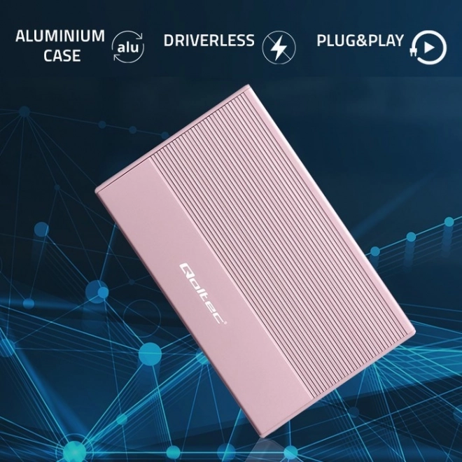 Színes alumínium merevlemez ház SSD HDD-hez 2,5 hüvelykes