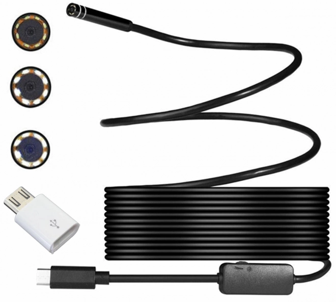 Vízálló endoszkópos kamera USB-C csatlakozással 5m