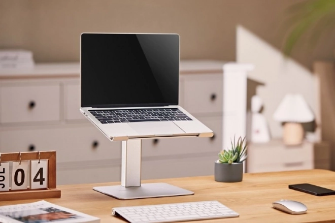 Állítható magasságú ezüst laptopállvány 15,6 hüvelykes