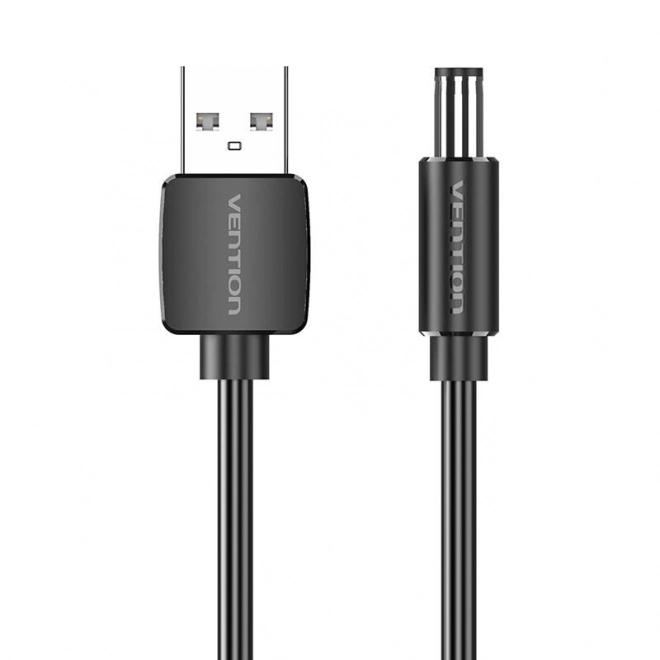 Usb a dc 5.5 mm tápkábel 0,5m fekete